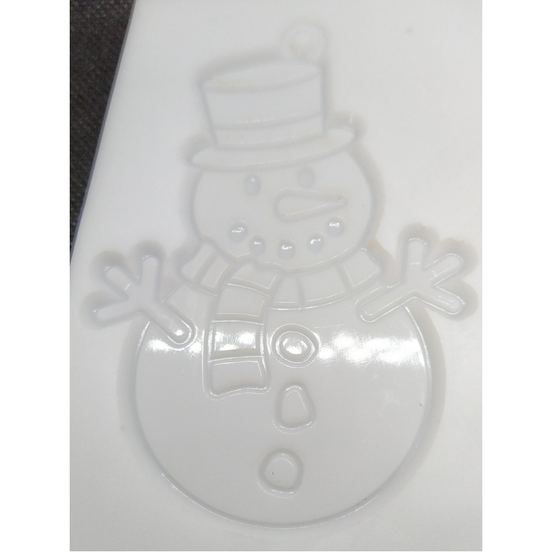 mal raamhanger sneeuwman